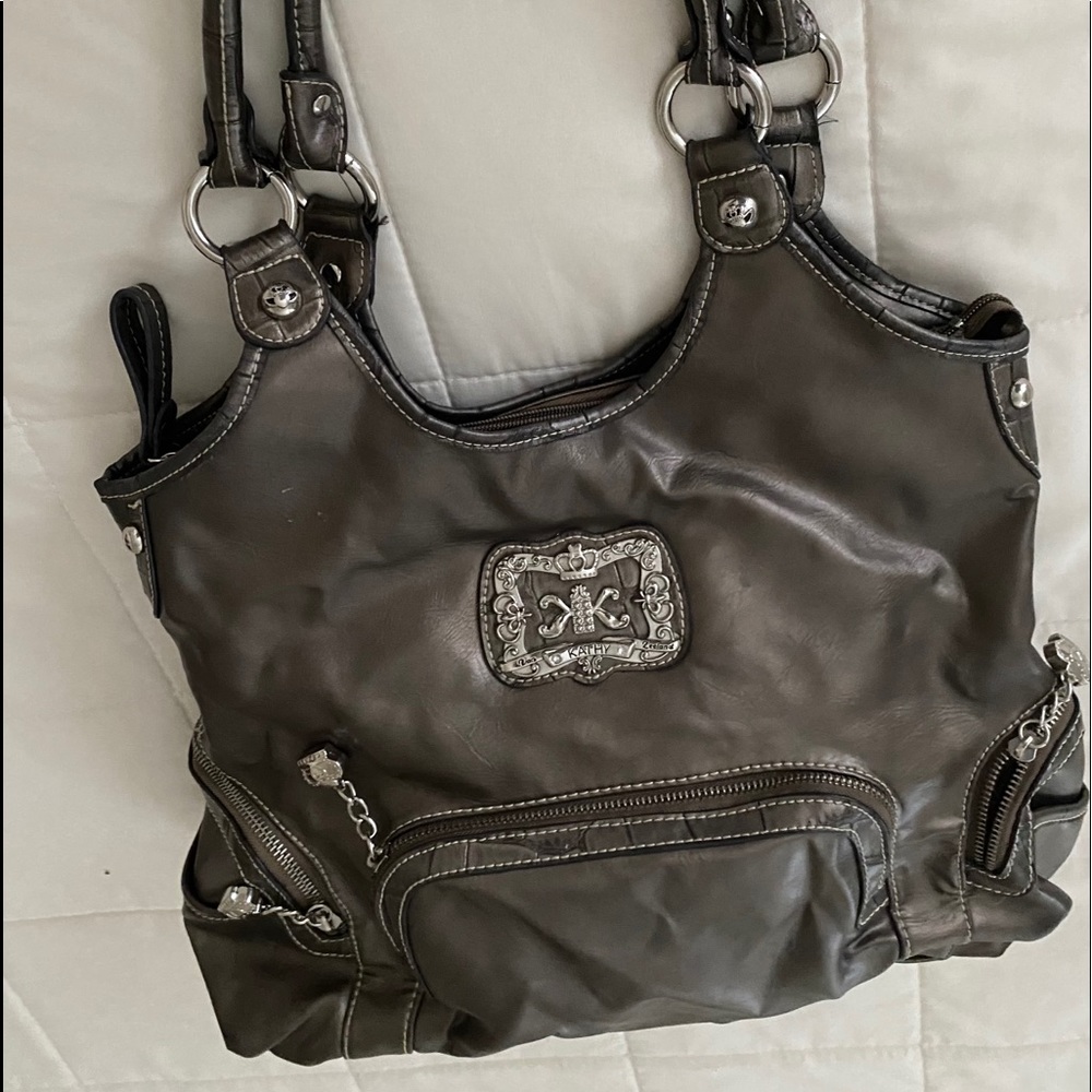 Kathy Van Zeeland Large Purse- Metallic